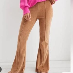 NWT Aerie Groove On Rib Flare Pants